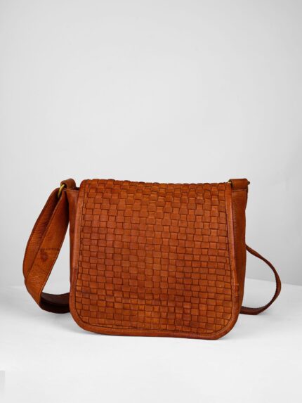 Women's Weaved Flap  Detail Cross-body