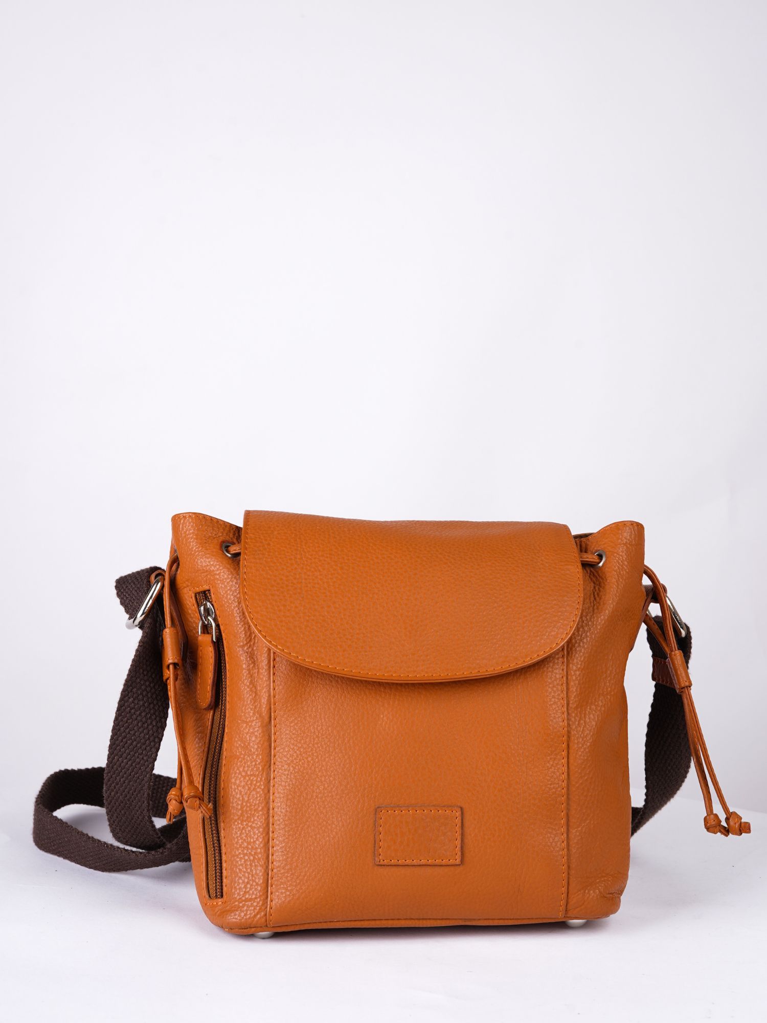 Untitled design - 2026-01-17T172915.399 Front Flap With Side Zip Details With Tassel Cross Body - Image 1