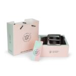 Men's Coffee genuine leather belt with antique brush buckle - Image 4