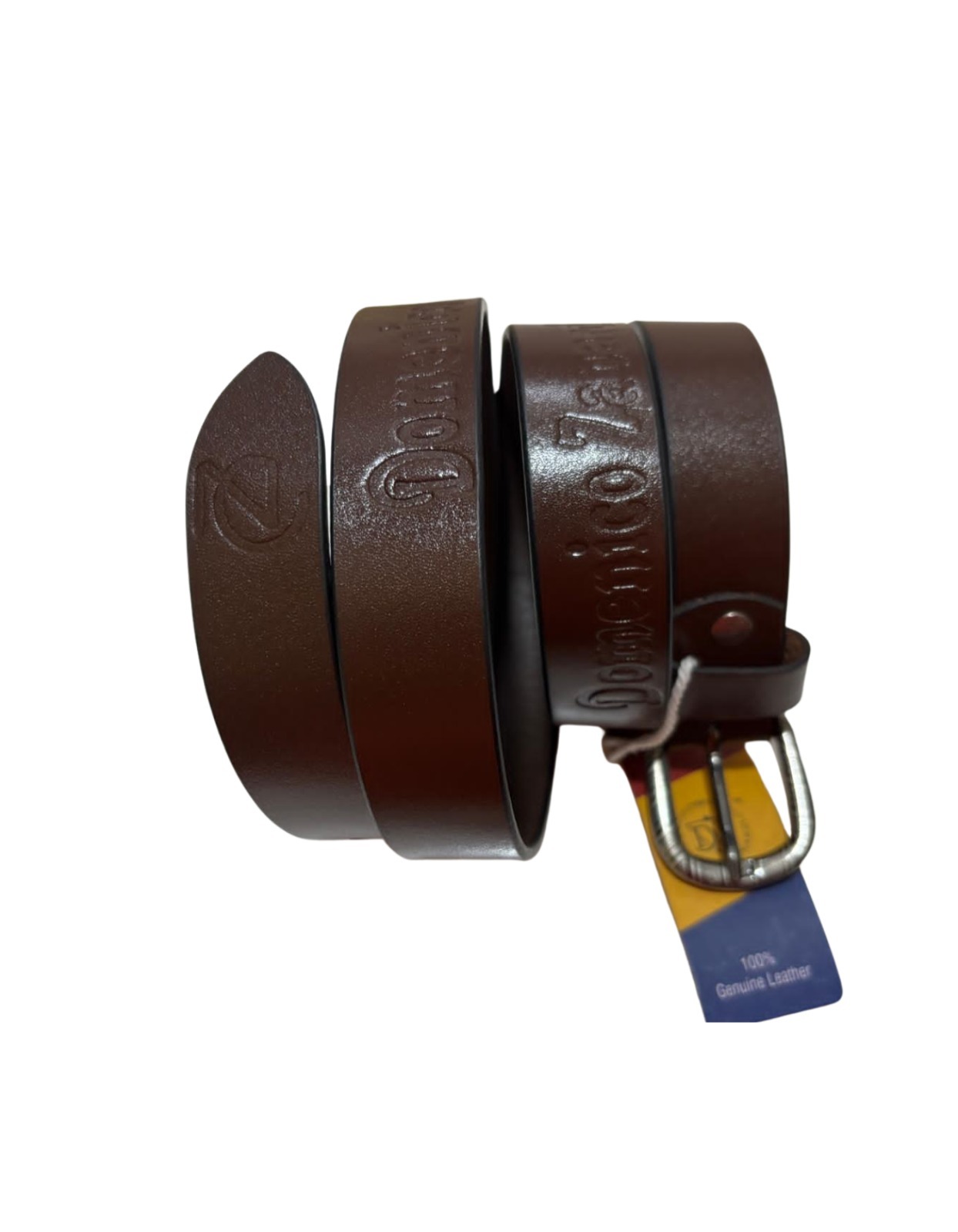 WhatsApp Image 2026-03-13 at 3.34.11 PM Women's Dark Coffee Genuine Leather Belt With Classic Metal Buckle - Image 1